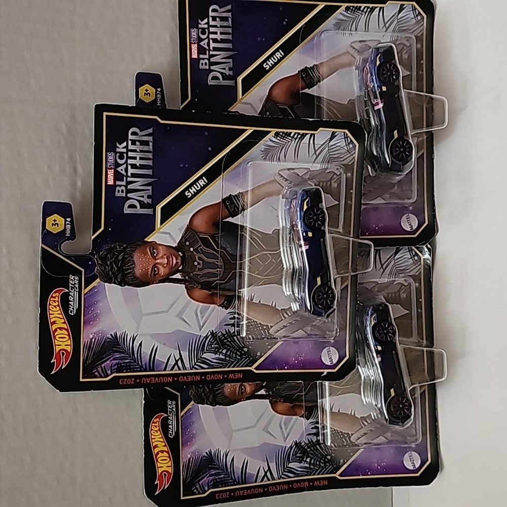 Hot Wheels Black Panther SHURI Lot of 3‎ new